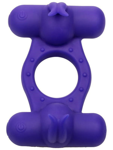 Triple Orgasm Enhancer Cock Ring by California Exotics - Vibrating Cock Rings