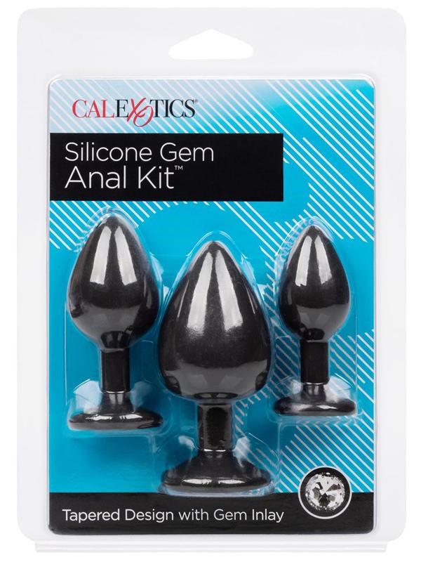 Silicone Gem Anal Exerciser Kit - - Butt Plugs