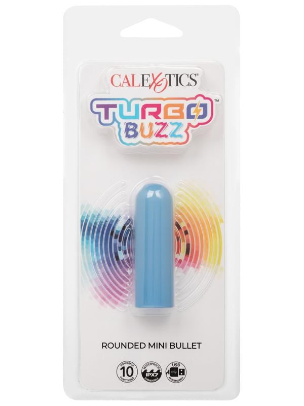 Turbo Buzz Rounded Mini Bullet 10 Functions Massager - - Bullet Vibrators