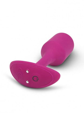 Vibrating Snug Plug Black by B-Vibe - Butt Plugs
