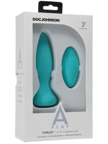 A-Play Thrust Rechargeable Silicone Anal Plug - Butt Plugs