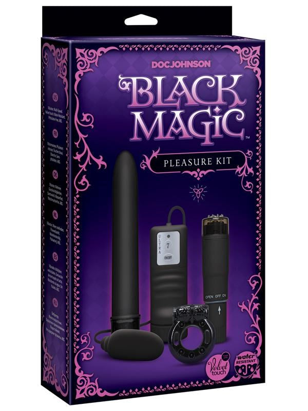 Black Magic Pleasure Endless Fun 4 Vibrators Sex Kit - - Sex Kits