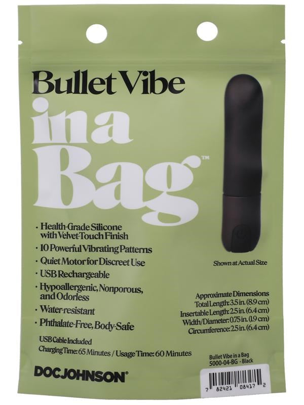 Doc Johnson 10 Functions Bullet Vibe In A Bag - - Bullet Vibrators