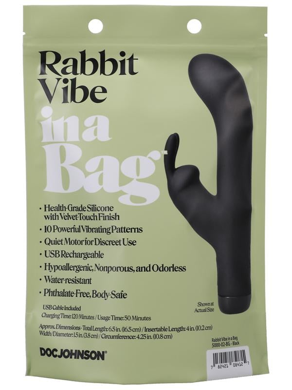 Doc Johnson 10 Functions Rabbit Vibe In A Bag - - Rabbit Vibrators