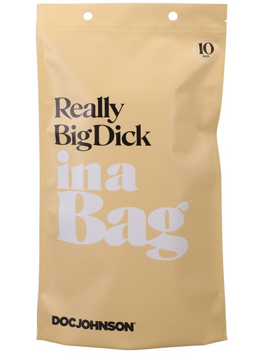 Doc Johnson 10 inch Really Big Realistic Dick In A Bag - - Realistic Dildos
