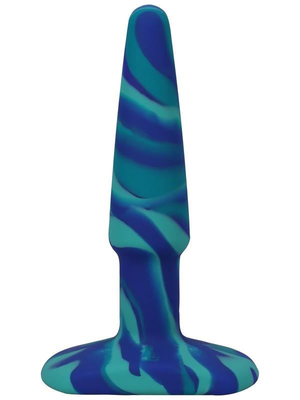 Doc Johnson A-Play Groovy Silicone Anal Play Plug Ocean - - Butt Plugs