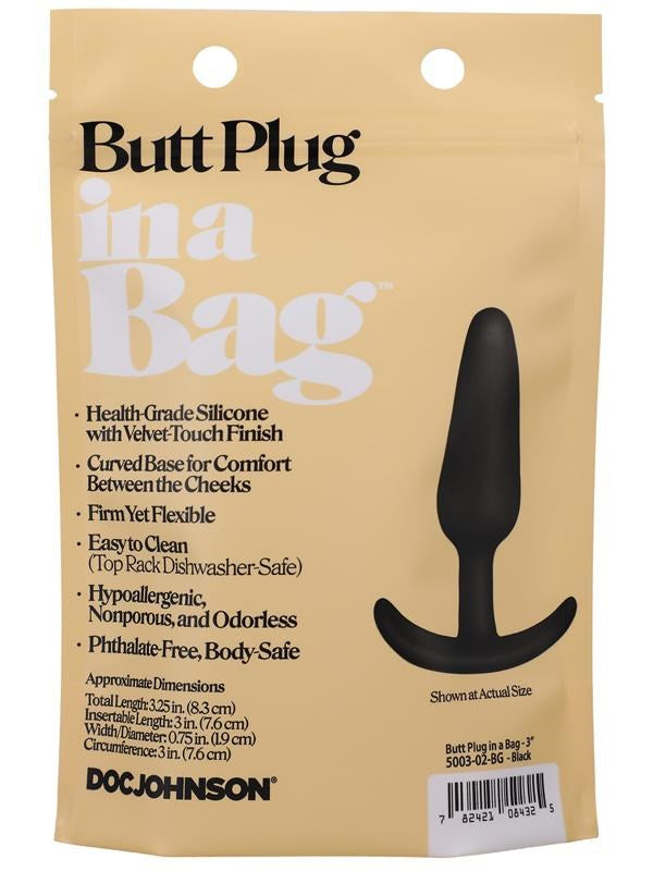 Doc Johnson Beginner-Friendly Butt Plug In A Bag - - Butt Plugs