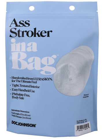 Realistic Ass Stroker in a Bag by Doc Johnson - Masturbators and Strokers