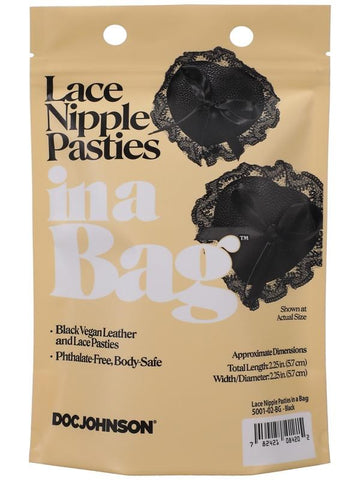 Lace Nipple Pasties In A Bag by Doc Johnson - Breast and Nipple Toys