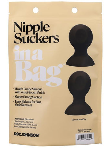 Silicone Nipple Suckers in a Bag by Doc Johnson - Nipple and Clit Clamps
