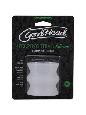 GoodHead Helping Head Silicone Mini Stroker by Doc Johnson - Masturbators and Strokers