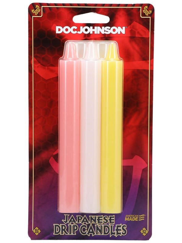 Japanese Drip Sensation Play Candles 3-Pack - - Bath and Intimate Fragrances