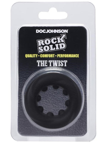 Rock Solid The Twist Prolong Pleasure Silicone Cock Ring - Stretchy Cock Rings