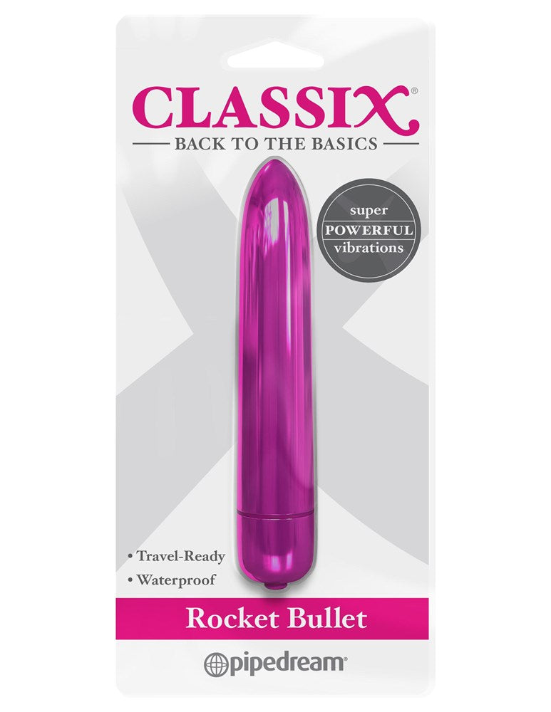 Classix Vibrating Rocket Bullet Massager - - Bullet Vibrators