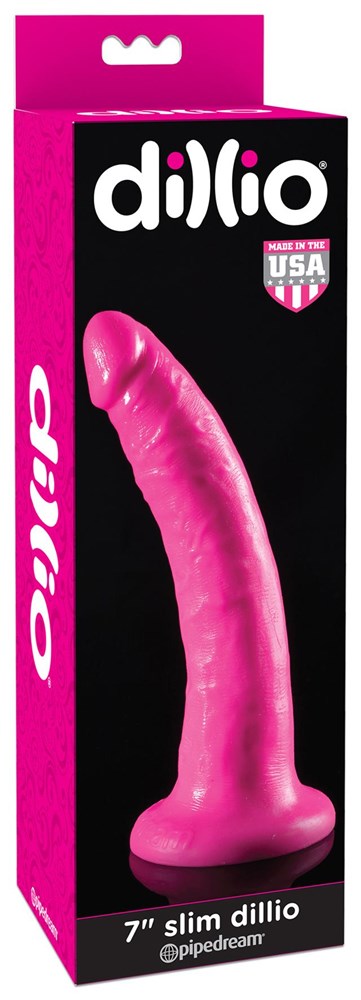 Dillio 7 inch Slim Harness Compatible Dildo - - Realistic Dildos