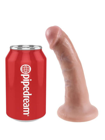 King Cock 6 Inch Realistic Dildo With Suction Cup - Realistic Dildos