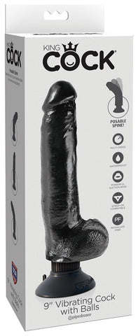 King Cock Vibrating Cock with Balls by Pipedream Products - Vibrating Dildos