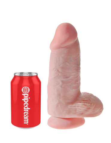 King Cock Chubby 9 Inch Realistic Dildo With Balls - Realistic Dildos