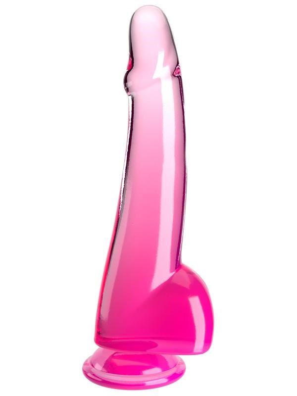 King Cock Clear 10 inch Realistic Dildo with Balls and Suction Cup Base - - Realistic Dildos