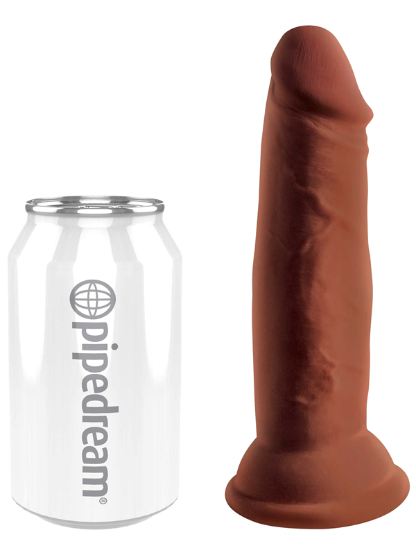 King Cock Plus Triple Density Realistic Dildo Brown - - Realistic Dildos