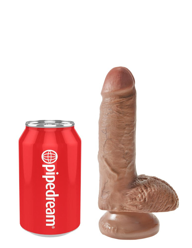 King Cock Realistic Cock with Balls and Suction Cup Base - - Realistic Dildos