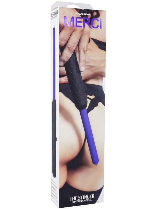 Merci - The Stinger - Electroplay Body Wand Black - - Electro Sex