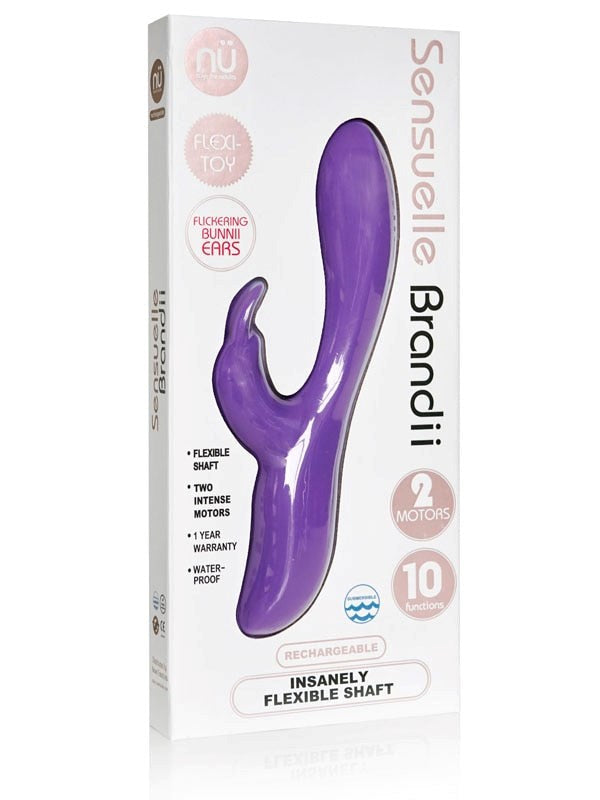 NU Sensuelle Brandii 10 Function Dual Motor Rabbit Vibrator - - Rabbit Vibrators