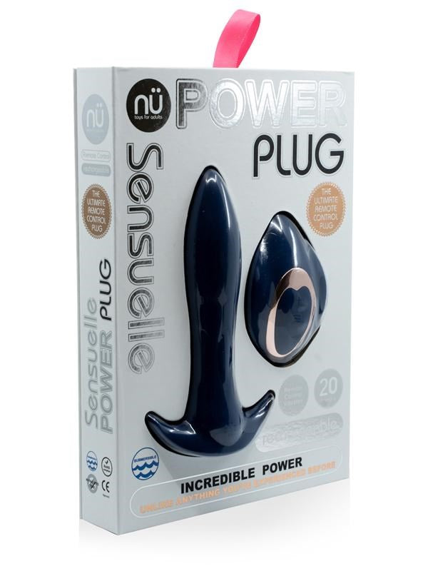 Nu Sensuelle Power Plug 20 Functions Remote Controlled Butt Plug - - Butt Plugs