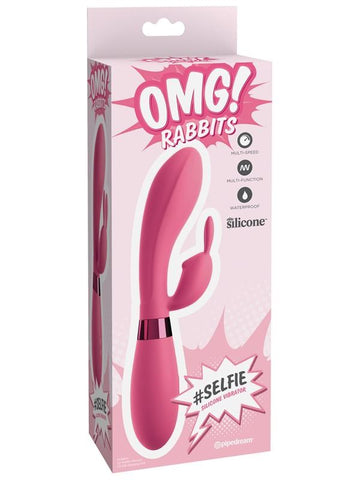 Pipedream OMG Rabbits #Selfie 10 Functions Silicone Vibrator - Rabbit Vibrators