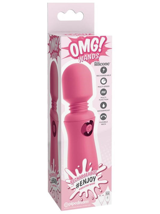 OMG Wands Enjoy Rechargeable Vibrating Body Wand Massager - - Body Wands