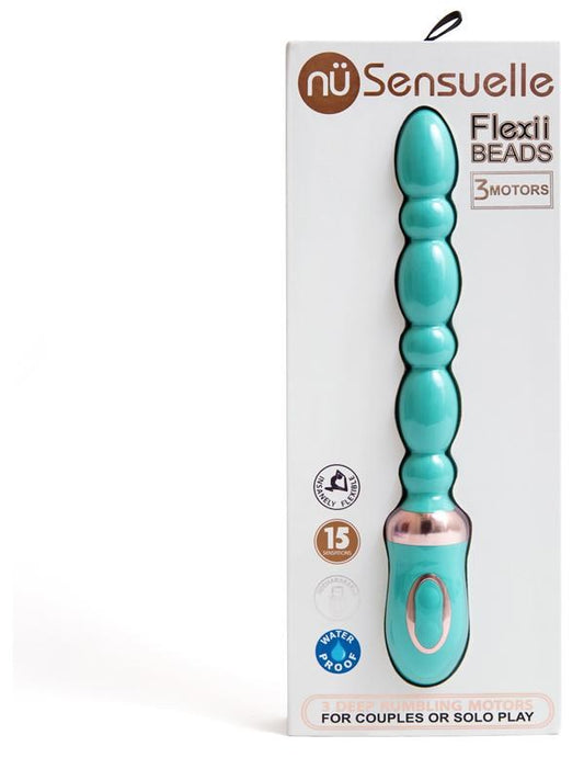 Sensuelle Flexii 15 Functions Vibrating Anal Beads - - Anal Beads and Balls
