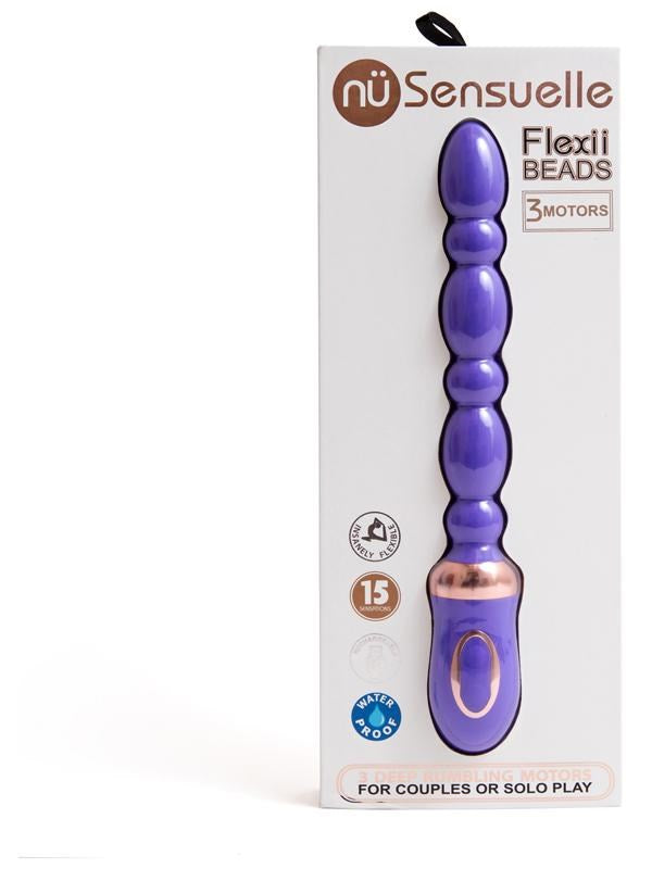 Sensuelle Flexii 15 Functions Vibrating Anal Beads - - Anal Beads and Balls