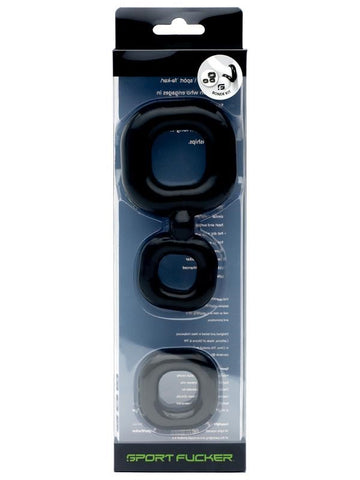 Boner Kit by Sport Fucker Cock Ring Set - Cock Ring Sets