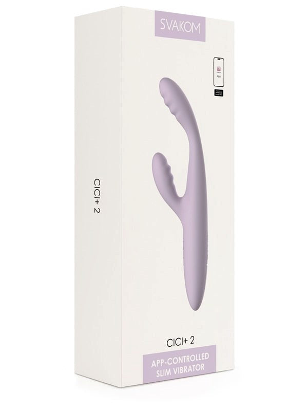 Svakom Cici+ 2 App-Controlled Slim Rabbit Vibrator - - Rabbit Vibrators