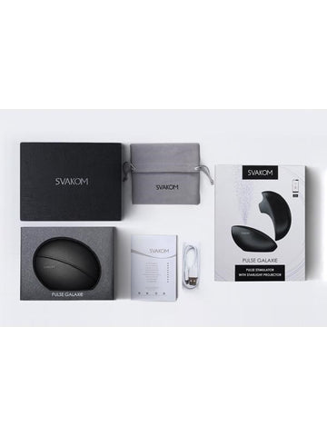 Pulse Galaxie Midnight Clit Vibrator by Svakom - Clit Ticklers and Pulsators