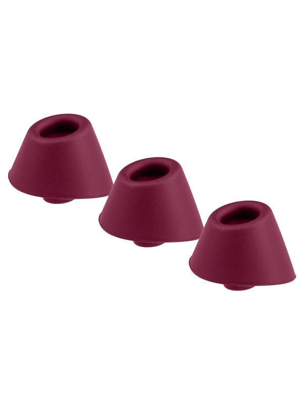 Womanizer Duo Silicone Heads 3 Pack Bordeaux - - Vibrator Accessories