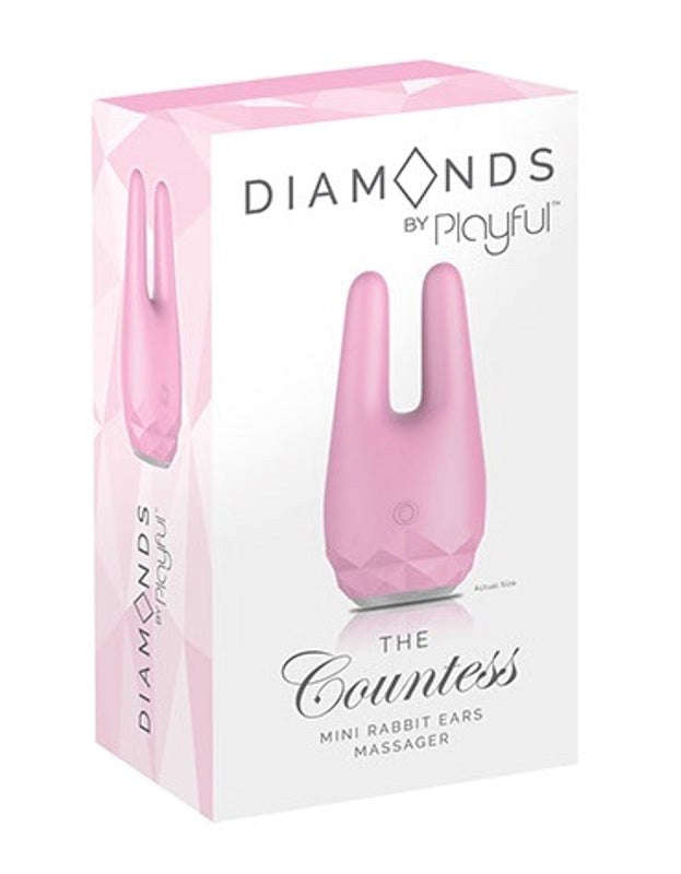 Diamonds by Playful The Countess Mini Rabbit Ears - - Rabbit Vibrators