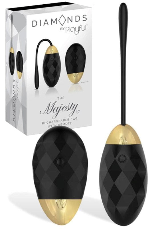 Diamonds by Playful The Majesty Rechargeable Egg with Remote - - Remote Control Vibrators