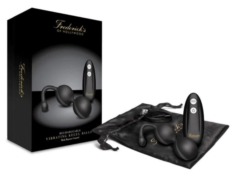 Fredericks of Hollywood Vibrating Kegel Balls with Remote - - Love Eggs and Kegel Exercisers