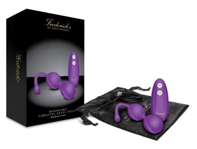 Fredericks of Hollywood Vibrating Kegel Balls with Remote - - Love Eggs and Kegel Exercisers