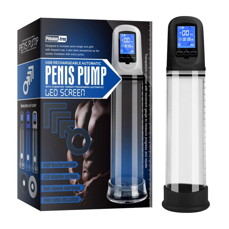 LED Rechargeable Penis Enlarger - - Penis Pumps And Stretchers