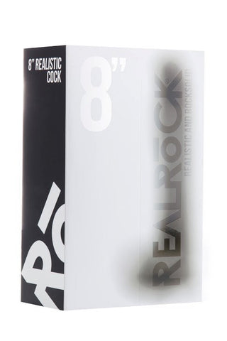 Real Rock 8" Realistic Cock With Scrotum by Shots Toys - Realistic Dildos