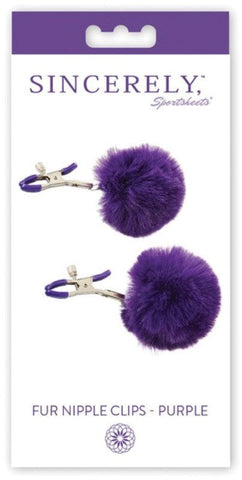 Sincerely Fur Nipple Clips by Sportsheets - Breast and Nipple Toys