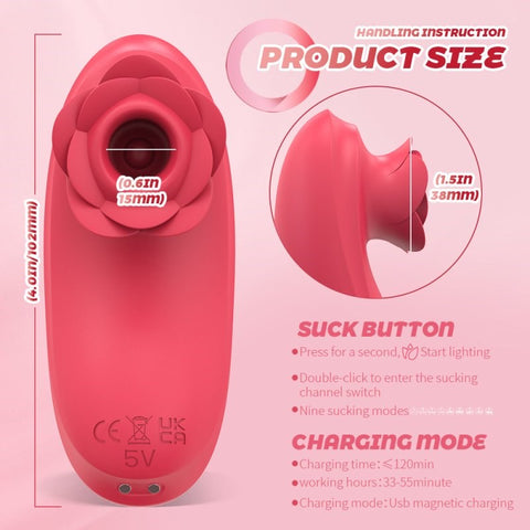 Clit Sucking Rechargeable Vibrator by BDStyle - Clit Ticklers and Pulsators
