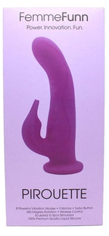Pirouette Rotating Wireless Rabbit Vibrator by FemmeFunn - Rabbit Vibrators