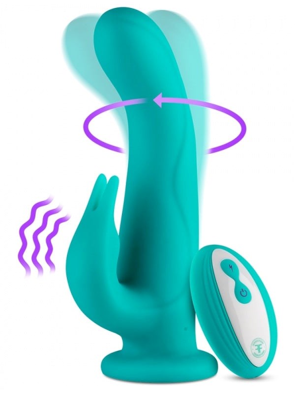 FemmeFunn Pirouette Rotating Wireless Rabbit Vibrator - - Rabbit Vibrators