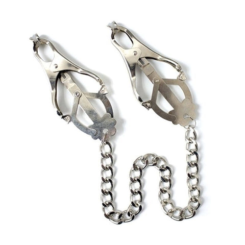 Japanese Clover Clamps with Chain by BDStyle - Breast and Nipple Toys