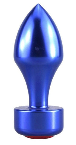 Aluminium Butt Plug with Red Diamonte by BDStyle - Non-Realistic Dildos