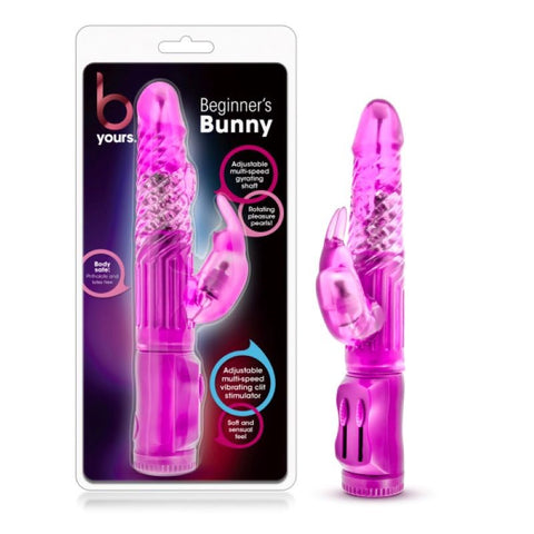 B Yours Beginner's Bunny 8.75'' Rabbit Vibrator - Double Ender