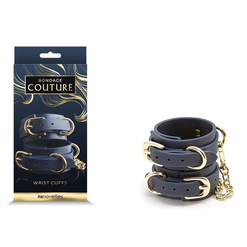 Bondage Couture Wrist Cuffs - Check - - G-Spot Vibrators